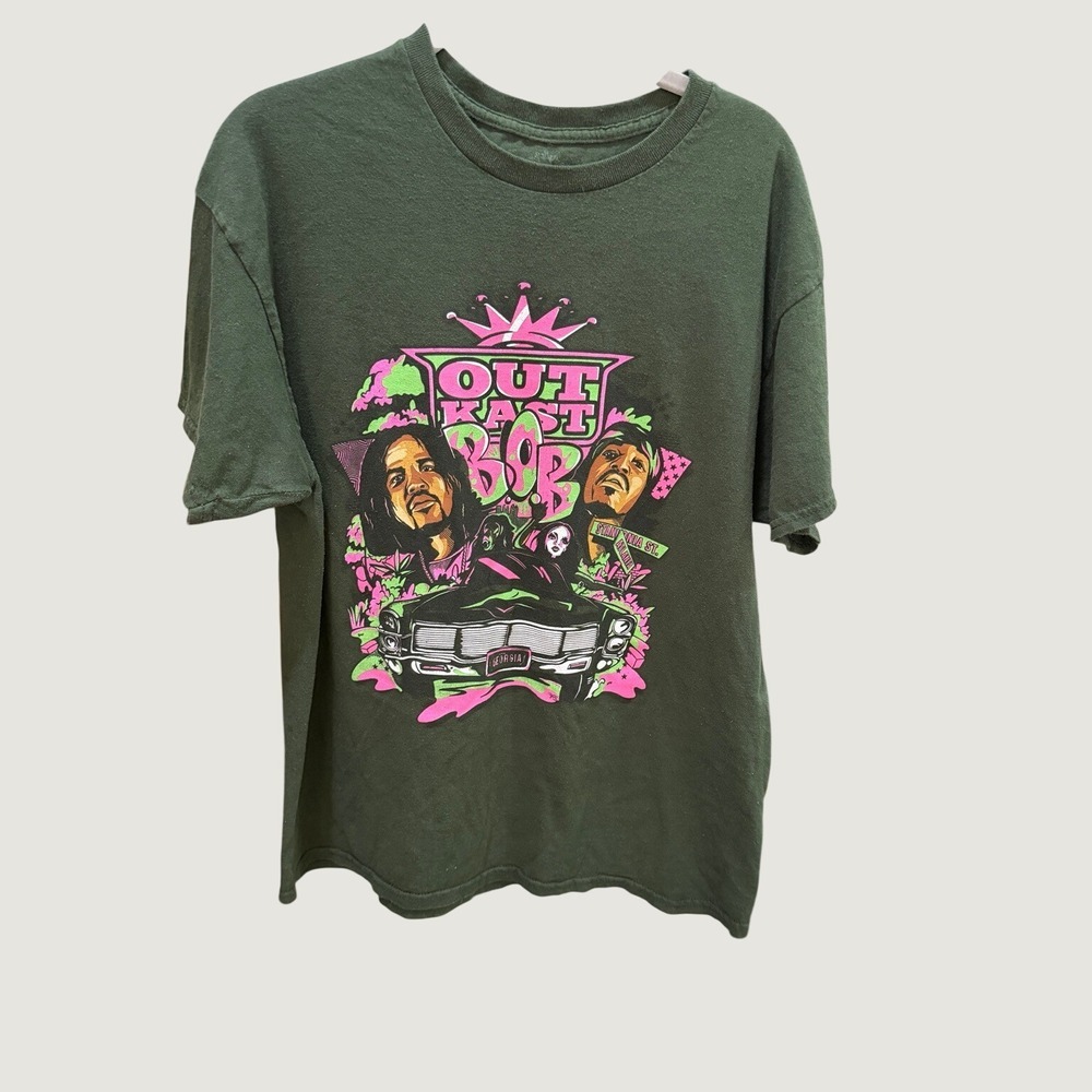 Outkast Stankonia ATL Graphic Rap Tee Dark Forest Green L